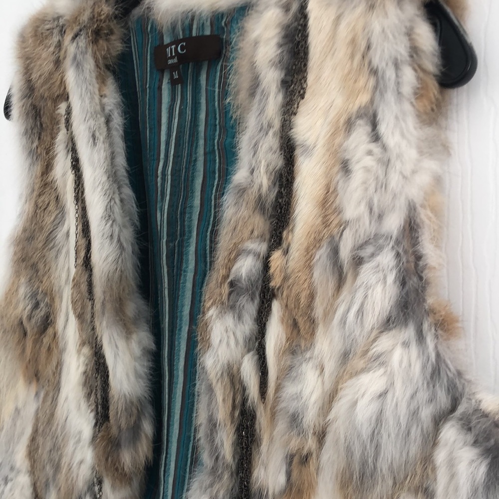 PITC Real Rabbit Fur Vest - Picture 11 of 14